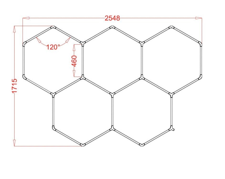 5 Hex Rgb Hexagrid Led Lighting System - Get Lit LED Lighting Store