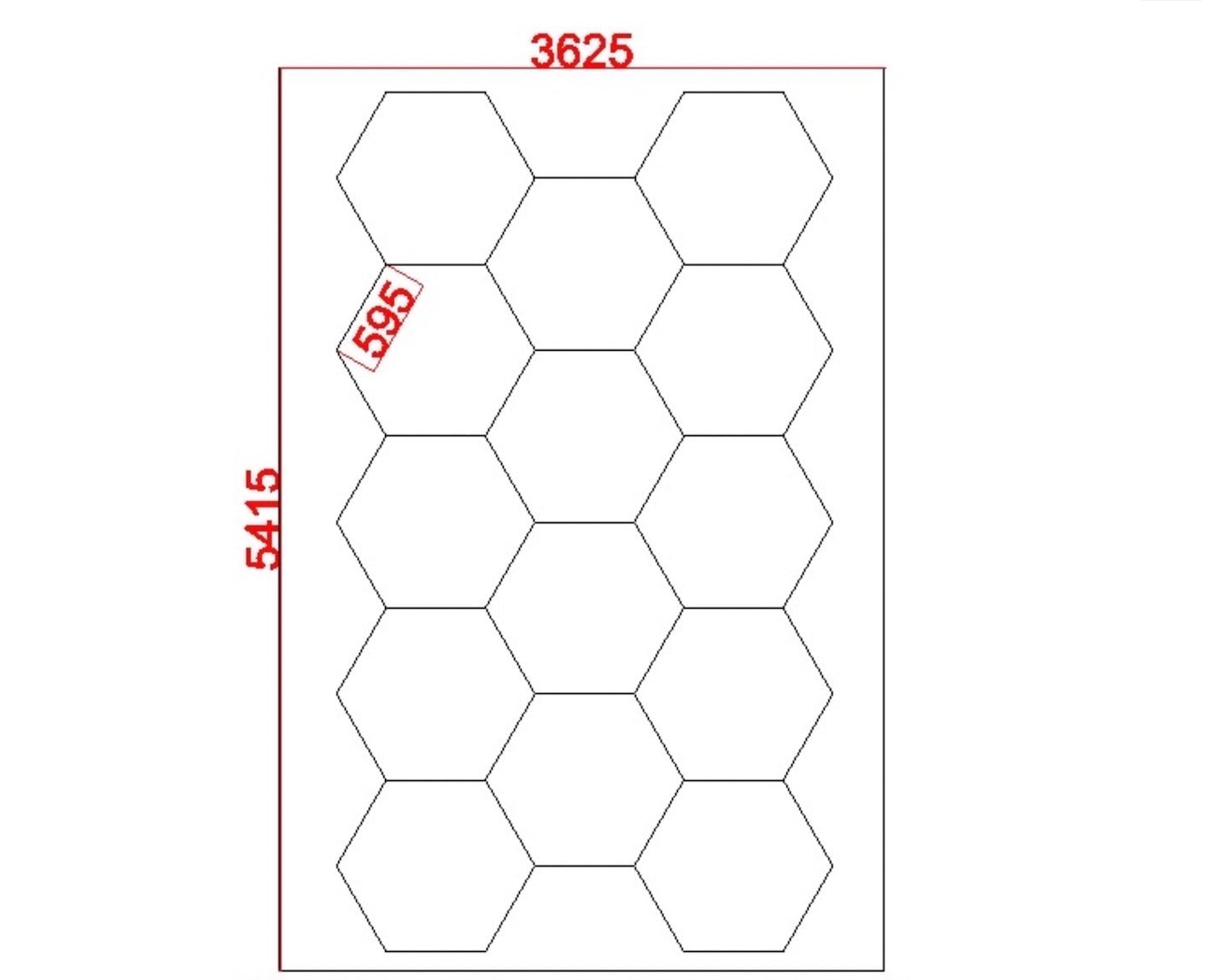 5.42m x 3.63m / 17.78ft x 11.90ft HEXAGRID LED LIGHTING SYSTEM WITH BORDER - Get Lit LED Lighting Store