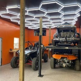 5.6m x 4.7m / 18.37ft x 15.41ft HEXAGRID LED LIGHTING SYSTEM - Get Lit LED Lighting Store