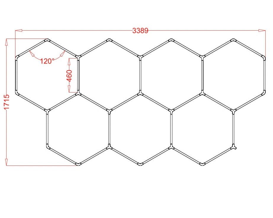 7 Hex Rgb Hexagrid Led Lighting System - Get Lit LED Lighting Store