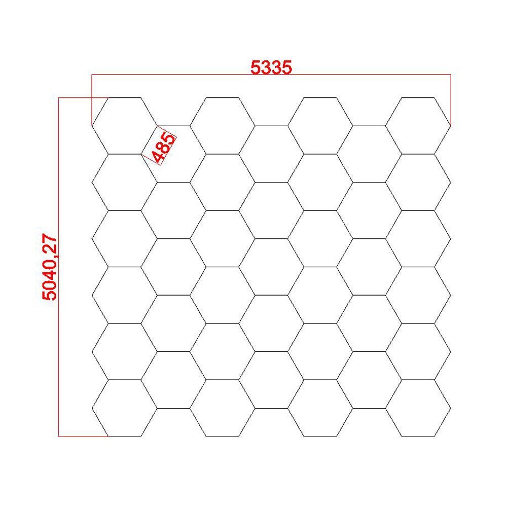 5.33m x 5.04m / 17.5ft x 16.53ft HEXAGRID LED LIGHTING SYSTEM - Get Lit LED Lighting Store