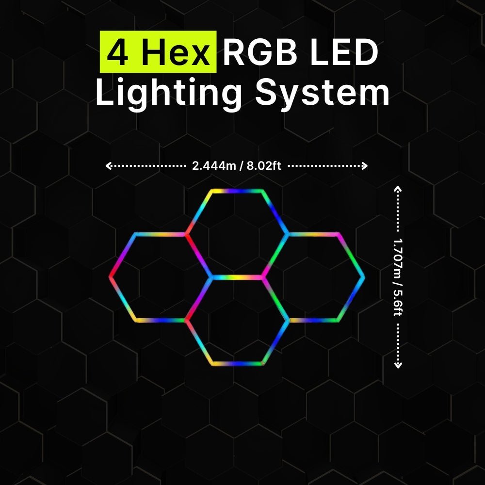 4 Hex Rgb Hexagrid Led Lighting System - Get Lit LED Lighting Store