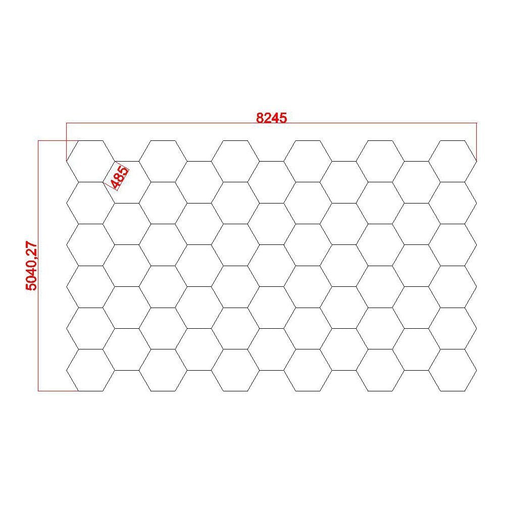 8.24m x 5.04m / 27ft x 16.53ft MINI HEXAGRID LED LIGHTING SYSTEM - Get Lit LED Lighting Store