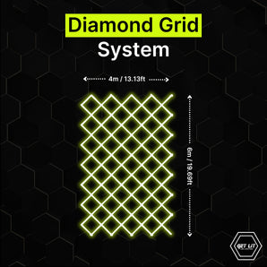 4m x 6m / 13.13ft x 19.69ft Diamond Grid Led Lighting System - Get Lit LED Lighting Store