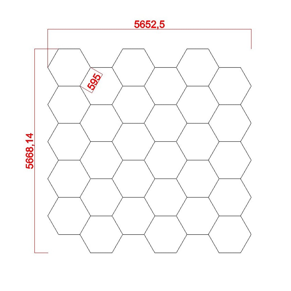 5.7m X 5.7m / 18.7ft X 18.7ft HEXAGRID LED LIGHTING SYSTEM - Get Lit LED Lighting Store
