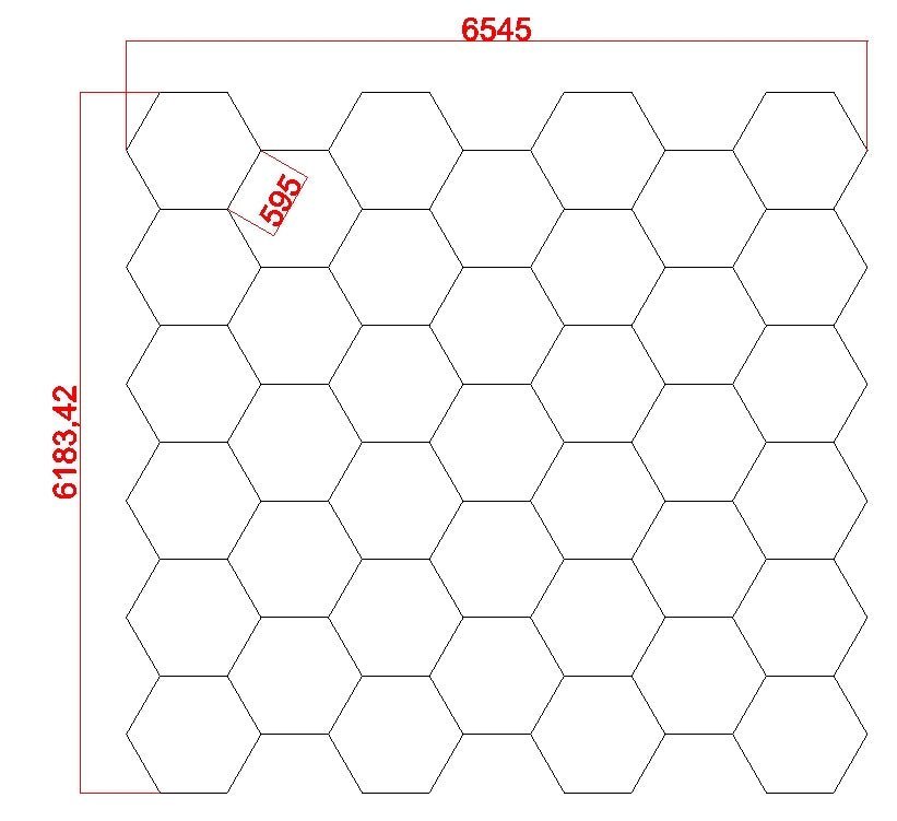 6.18m x 6.55m / 20.27ft x 21.48ft HEXAGRID LED LIGHTING SYSTEM - Get Lit LED Lighting Store
