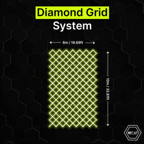 6m x 10m / 19.69ft x 32.81ft Diamond Grid Led Lighting System - Get Lit LED Lighting Store