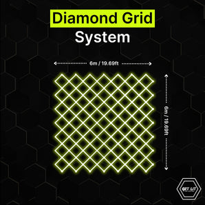 6m x 6m / 19.69ft x 19.69ft Diamond Grid Led Lighting System - Get Lit LED Lighting Store