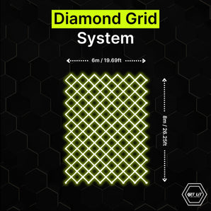 6m x 8m / 19.69ft x 26.25ft Diamond Grid Led Lighting System - Get Lit LED Lighting Store