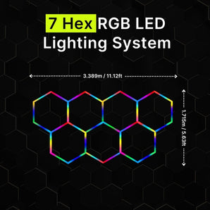 7 Hex Rgb Hexagrid Led Lighting System - Get Lit LED Lighting Store