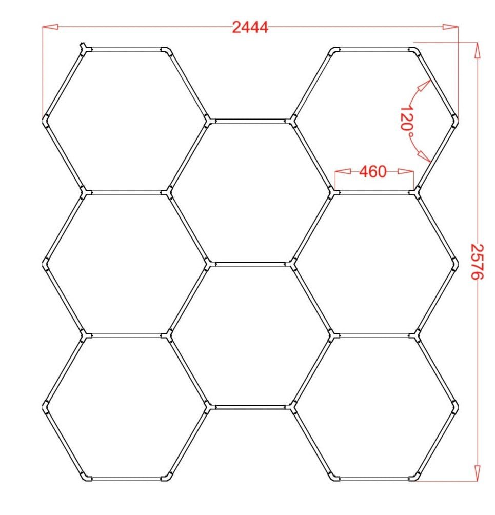 323 Hex Rgb Hexagrid Led Lighting System - Get Lit LED Lighting Store