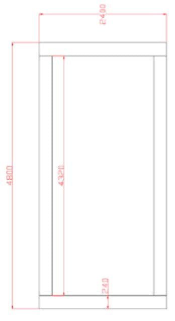 THICK RECTANGLE BORDER GRID LED LIGHT GL/C240 - Get Lit LED Lighting Store