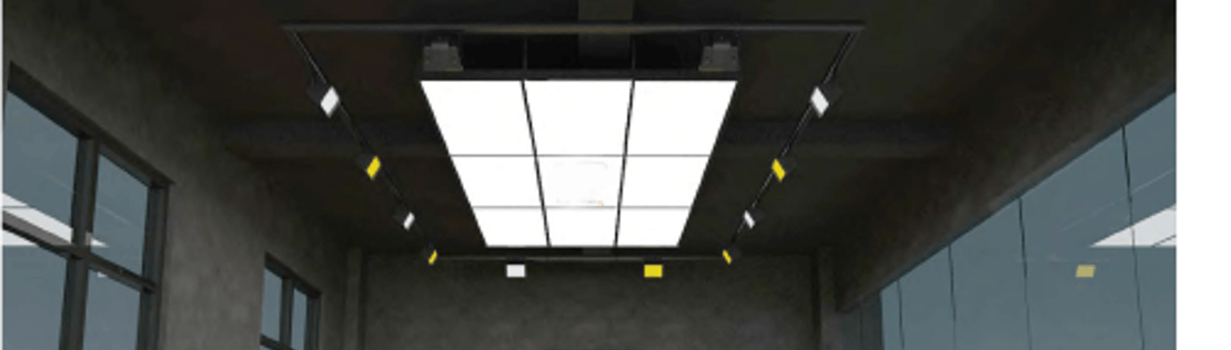 PANEL SOFT BOX LED LIGHT + 12 SURROUNDING FLOOD LIGHTS: GL/1016 - 1 - Get Lit LED Lighting Store