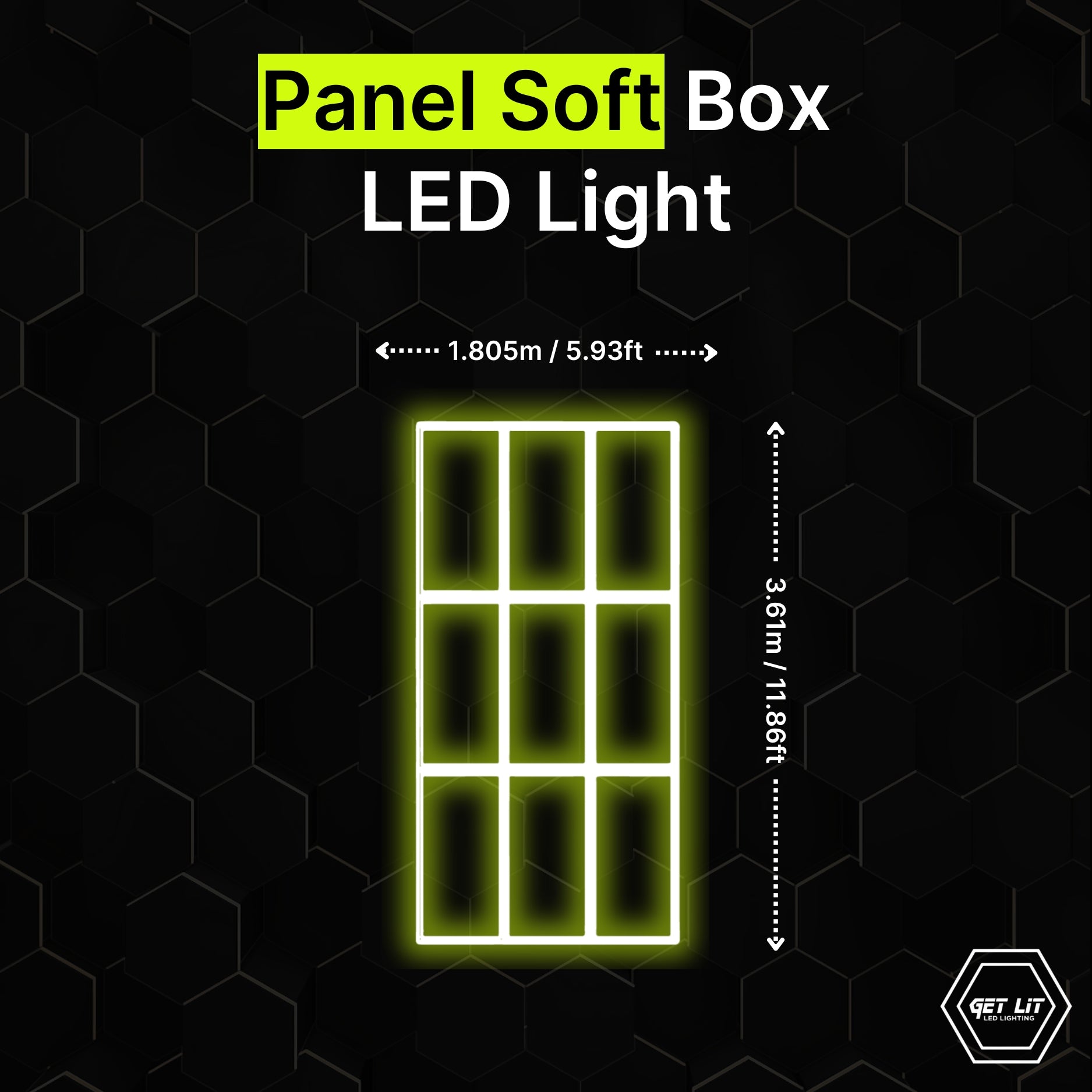 PANEL SOFT BOX LED LIGHT GL/1016 - Get Lit LED Lighting Store