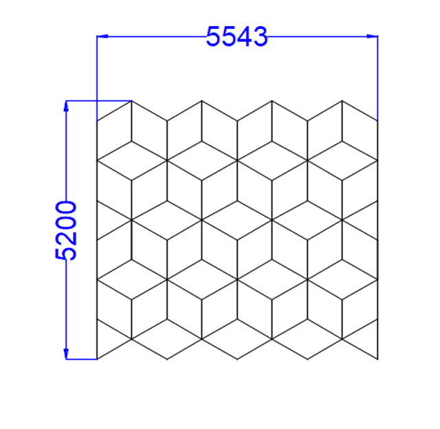 5.54m x 5.2m / 18.18ft x 17.07ft GEO GRID LED LIGHTING SYSTEM - Get Lit LED Lighting Store