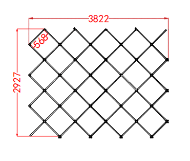 4m x 3m / 13.13ft x 9.85ft Diamond Grid Led Lighting System - Get Lit LED Lighting Store