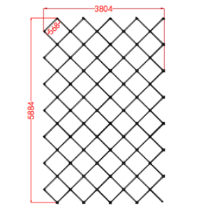 4m x 6m / 13.13ft x 19.69ft Diamond Grid Led Lighting System - Get Lit LED Lighting Store