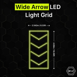 WIDE ARROW LED LIGHT GRID GL/5018 - Get Lit LED Lighting Store