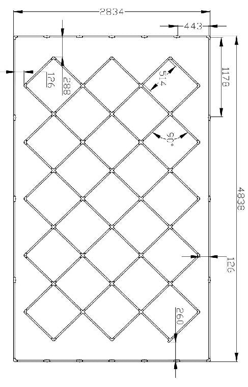 DIAMOND GRID LED LIGHT WITH BORDER GL/2038 - Get Lit LED Lighting Store