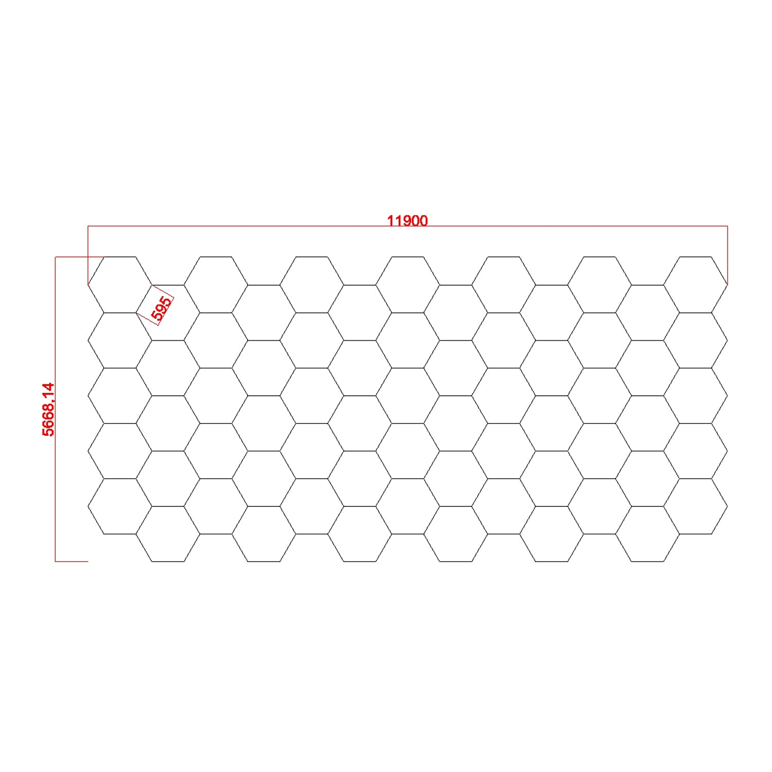 5.67m x 11.9m / 18.60ft x 39ft HEXAGRID LED LIGHTING SYSTEM - Get Lit LED Lighting Store