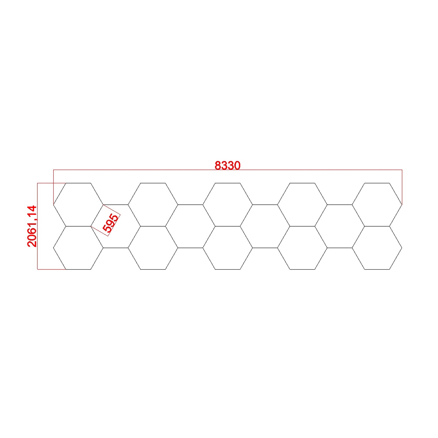 2.07m x 8.33m / 6.79ft x 27.23ft HEXAGRID LED LIGHTING SYSTEM - Get Lit LED Lighting Store