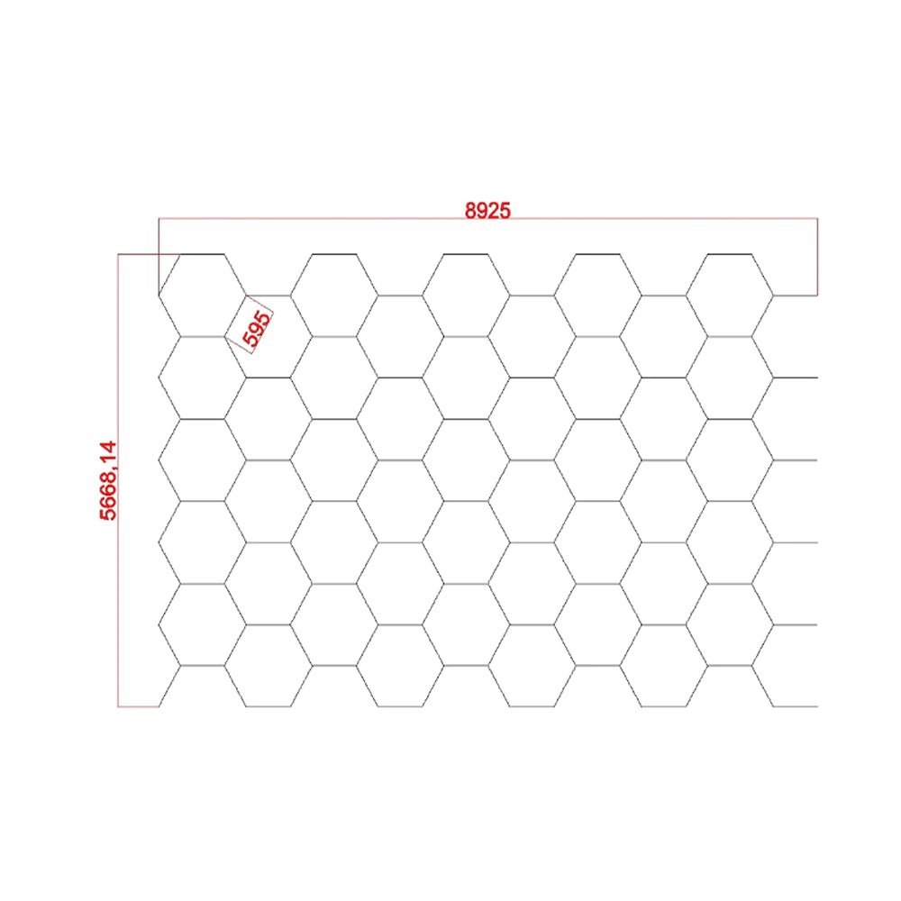 Hexagrid LED Hexagon Ultrabright 6500k LED Hex Lights - 8 Hex Grid