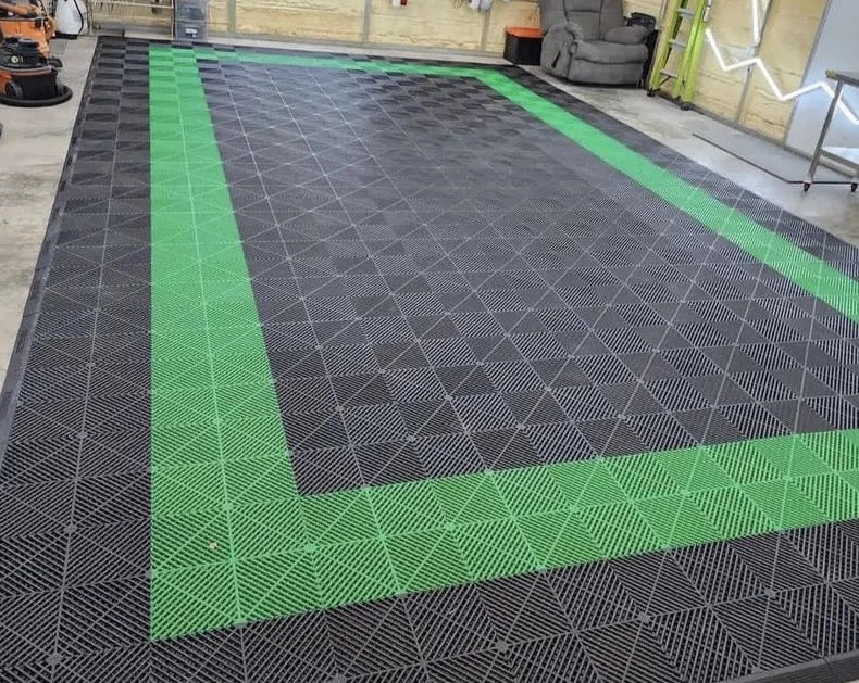 Interlocking Vented Garage Floor Tiles - Get Lit LED Lighting Store