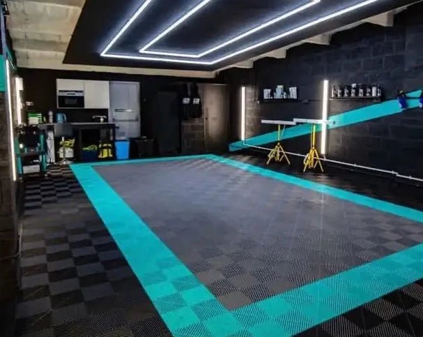 Interlocking Vented Garage Floor Tiles - Get Lit LED Lighting Store