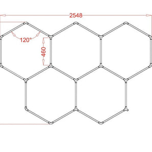 5 Hex Rgb Hexagrid Led Lighting System - Get Lit LED Lighting Store