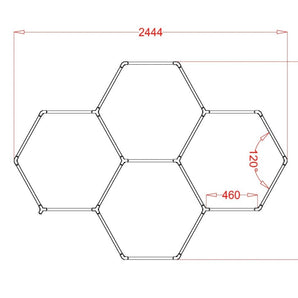 4 Hex Rgb Hexagrid Led Lighting System - Get Lit LED Lighting Store