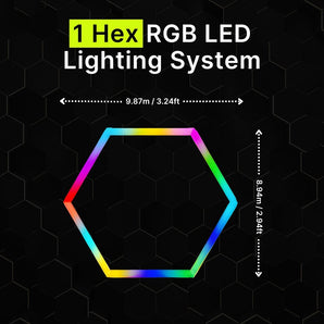 1 Hex Rgb Hexagrid Led Lighting System - Get Lit LED Lighting Store