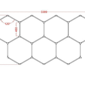 7 Hex Rgb Hexagrid Led Lighting System - Get Lit LED Lighting Store