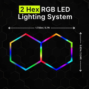 2 Hex RGB Hexagrid LED Lighting system - Get Lit LED Lighting Store