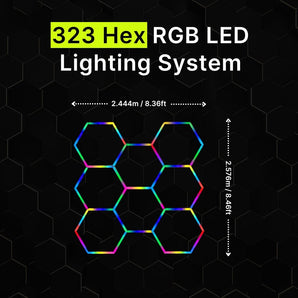 323 Hex Rgb Hexagrid Led Lighting System - Get Lit LED Lighting Store