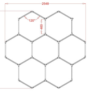 7 Circle Hex Rgb Hexagrid Led Lighting System - Get Lit LED Lighting Store