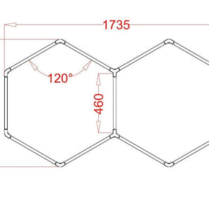 2 Hex RGB Hexagrid LED Lighting system - Get Lit LED Lighting Store