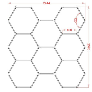 323 Hex Rgb Hexagrid Led Lighting System - Get Lit LED Lighting Store