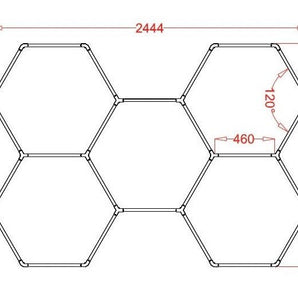 5 Pack Hex Rgb Hexagrid Led Lighting System - Get Lit LED Lighting Store