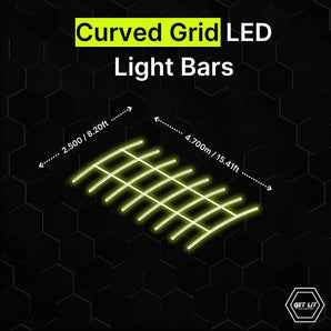 CURVED GRID LED LIGHT BARS GL/B40 - Get Lit LED Lighting Store