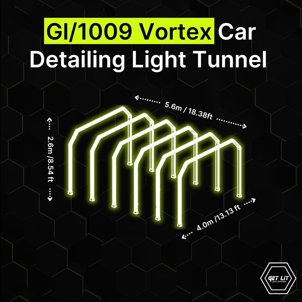 Gl/1009: Vortex Car Detailing Light Tunnel - 100mm - Get Lit LED Lighting Store