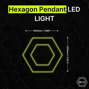 HEXAGON PENDANT LED LIGHT GL/C201 - Get Lit LED Lighting Store