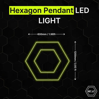 HEXAGON PENDANT LED LIGHT GL/C201 - Get Lit LED Lighting Store