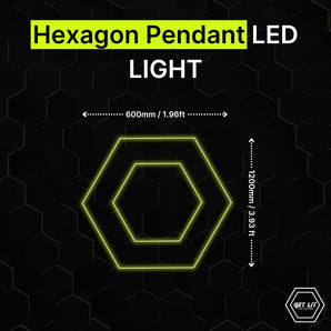 HEXAGON PENDANT LED LIGHT GL/C201