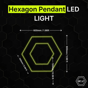 HEXAGON PENDANT LED LIGHT GL/C201