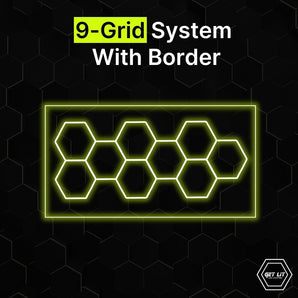 HEXAGRID LED LIGHTING SYSTEM WITH COLOUR BORDER - Get Lit LED Lighting Store
