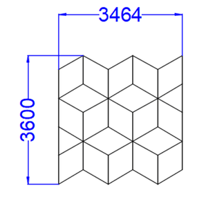 3.47m x 3.6m / 11.39ft x 11.82ft GEO GRID LED LIGHTING SYSTEM - Get Lit LED Lighting Store