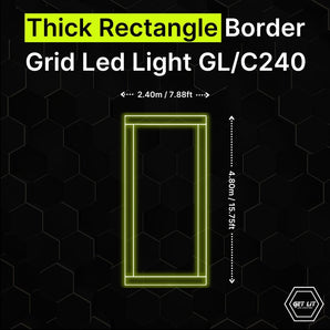 THICK RECTANGLE BORDER GRID LED LIGHT GL/C240 - Get Lit LED Lighting Store