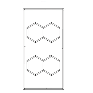 WIDE DUO HEXAGRID LED LIGHT GL/1018 - Get Lit LED Lighting Store