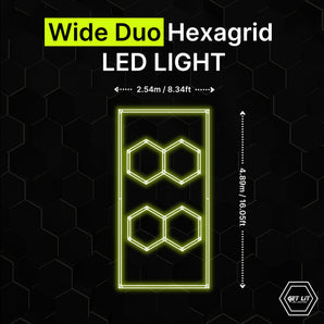 WIDE DUO HEXAGRID LED LIGHT GL/1018 - Get Lit LED Lighting Store