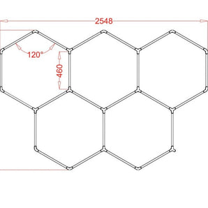 5 HEX RGB HEXAGRID LED LIGHTING SYSTEM - Get Lit LED Lighting Store